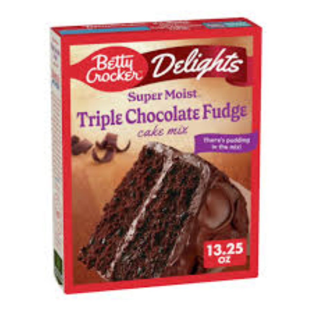 BETTY C.CAKE MIX TRIPPLE CHOCOLATE FUDGE 432G